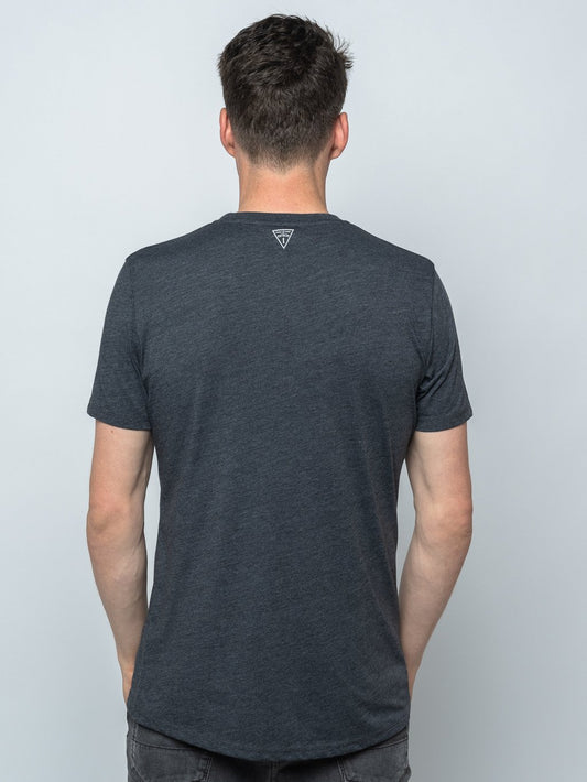 Le Patron Basic Tee - Antraciet