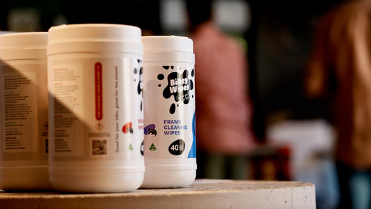 Bikey Wipes canisters