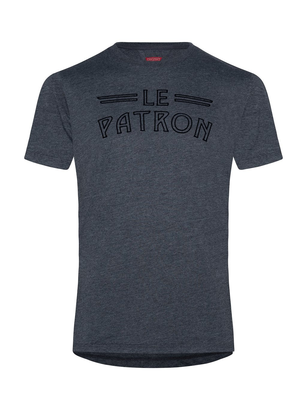 Le Patron Basic Tee - Antraciet