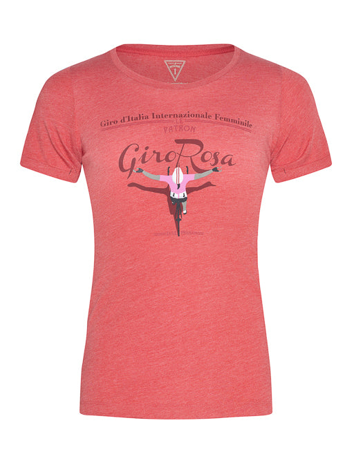 Le Patron Giro Rosa Womens T-Shirt - Cranberry
