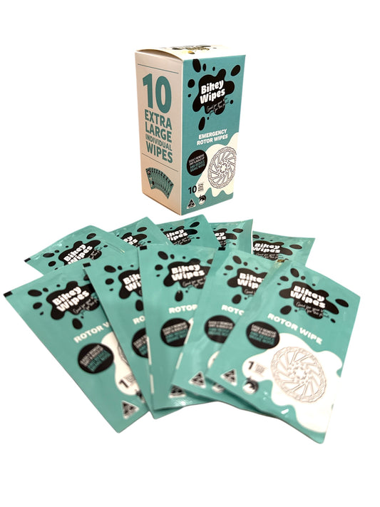 Bikey Wipes Emergency Wipes - Box of 10