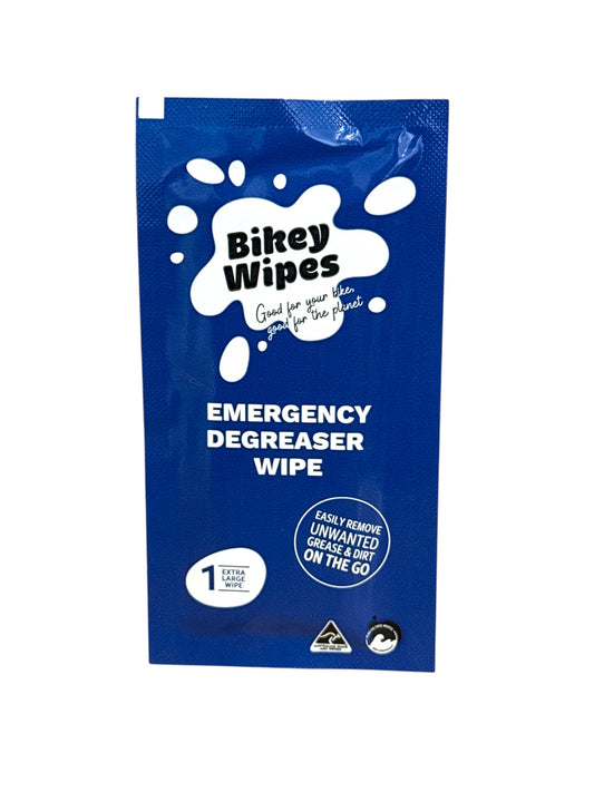2 x Bikey Wipes Emergency Degreaser Wipe - Single Use